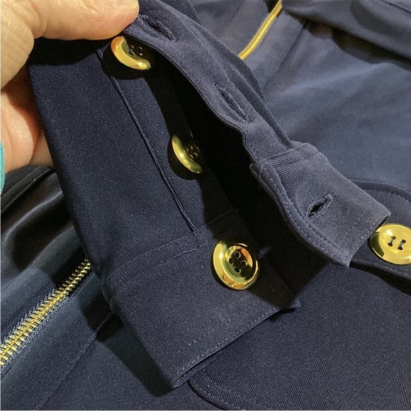 Boston Proper Navy Pant Suit, size L, EUC - Picture 9 of 13